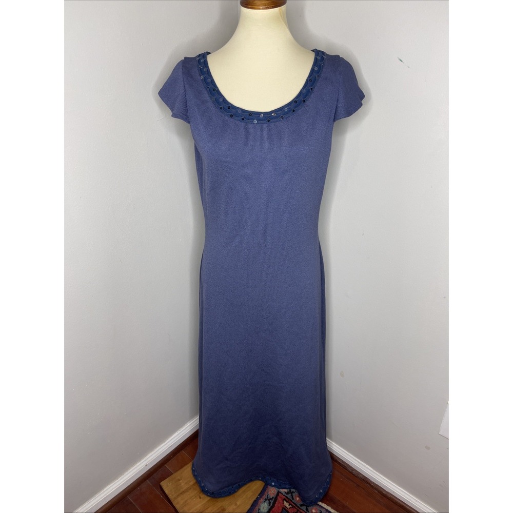 St. John Blue Maxi Dress